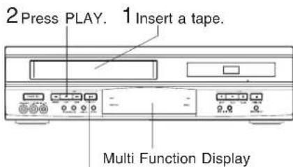 PANASONIC PVD4762K - Playback using DECK buttons - 1