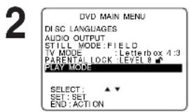 PANASONIC PVD4762K - Press ACTION to display MENU. - 1