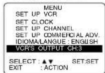 PANASONIC PVD4762K - VCR's Output Channel - 1