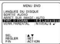 PANASONIC PVD4763SK - Sélection du type d'écran - 1