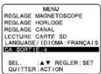 PANASONIC PVD4763SK - Réglage du canal de sortie - 5