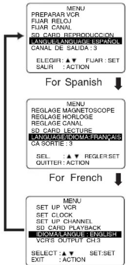 PANASONIC PVD4763SK - Language - 2