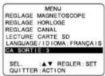 PANASONIC PVD4763SK - Réglage du canal de sortie - 1