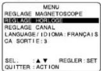 PANASONIC PVD4754SK - Réglage du fuseau horsaire - 1