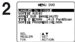 PANASONIC PVD4754SK - Réglages initiaux du DVD - 1