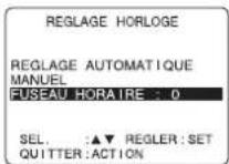 PANASONIC PVD4753SK - Réglage du fuseau horaire - 2