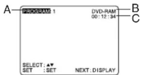 PANASONIC PVD4753SK - Elapsed playing time - 2