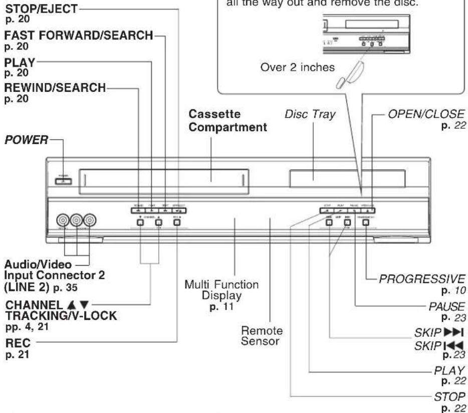 PANASONIC PVD4743SK - Front View of DECK - 1