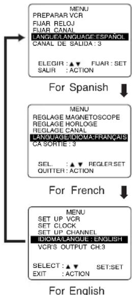 PANASONIC PVD4743SK - Language - 2