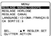 PANASONIC PVD4743SK - Modification des réglages de la langue d'affichage, - 1