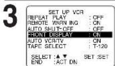 PANASONIC PVD4734SK - Multi Function Display (Front Display) ON/OFF Feature - 2