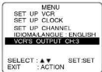 PANASONIC PVD4734SK - VCR's Output Channel - 1