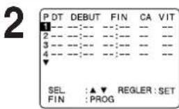 PANASONIC PVD4734SK - Appuyer sur PROG* pour appeler l'écran de programmation. - 1