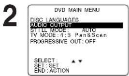 PANASONIC PVD4734SK - Press ACTION to display DVD MAIN MENU. - 1