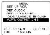 PANASONIC PVD4742K - VCR's Output Channel - 1