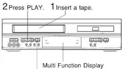 PANASONIC PVD4742K - Playback using DECK buttons - 1