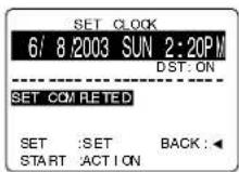 PANASONIC PVD4733SK - Press ▲▼ to select the month and SET to set. In the same manner, select and set the date, year, time, and DST (Daylight Saving Time). - 1