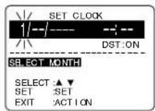PANASONIC PVD4733SK - Press ACTION\* on remote to display CLOCK screen. - 1