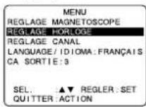 PANASONIC PVD4733SK - Réglage du fuseau horaire - 1