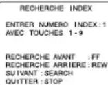 PANASONIC PVD4733SK - Recherche de programme par index F - 1