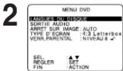 PANASONIC PVD4733SK - Réglages initiaux du DVD - 1