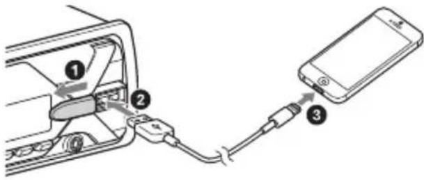 SONY DSXA416BT - Connexion d'un iPhone/iPod (appairage BLUETOOTH automatique) - 1