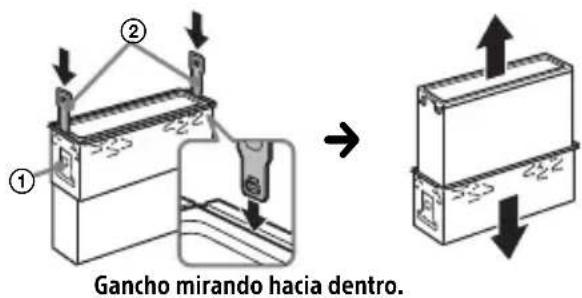 SONY DSXA416BT - Desmontaje de la abrazadora de proteccion y el soporte - 2