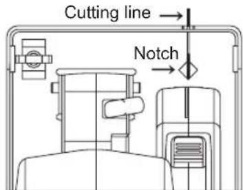 PANASONIC EY45A2 - Alignment with cutting line - 1