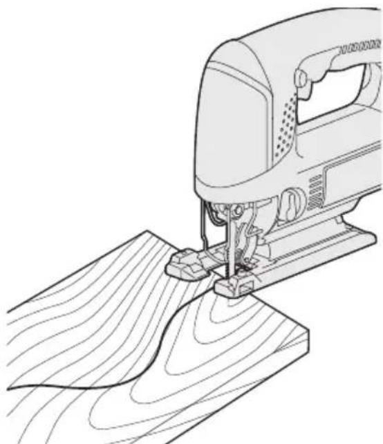 PANASONIC EY4541 - Sahaaminen merkittyjä viivoja pitkin - 1