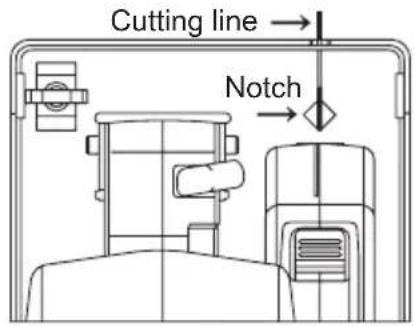 PANASONIC EY4542 - Alignment with cutting line - 1