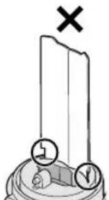 PANASONIC EY3741 - Beim Anbringen des Refl ektors - 1