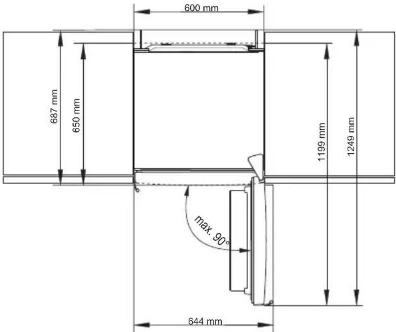 PANASONIC NRBN34AS1 - Wanner de deuren volledig geopend zich - 1