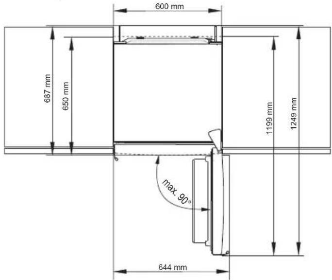 PANASONIC NRBD31EW1 - Avec les portes entièrement ouvertes - 1