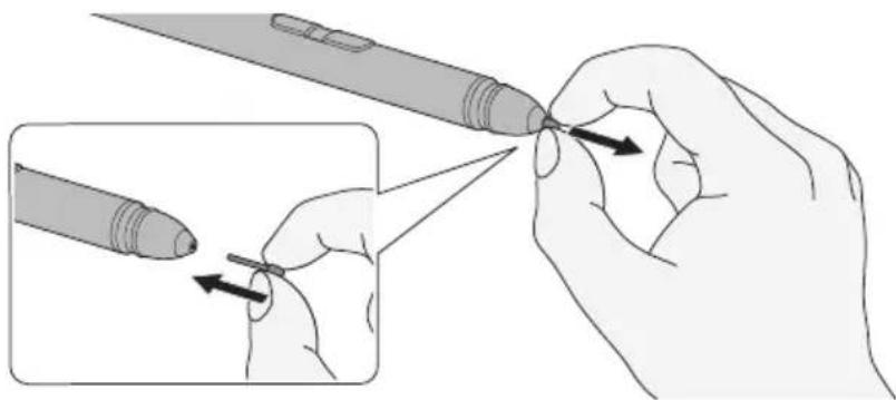 TOSHIBA Portégé X30TE - Remplacement de la pointe du stylet - 1