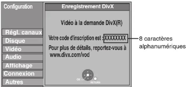 PANASONIC DMREH575 - A propos du contenu DivX VOD - 1