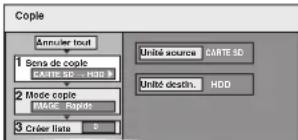 PANASONIC DMREH575 - Copie avec utilisation de la liste de copie - 1