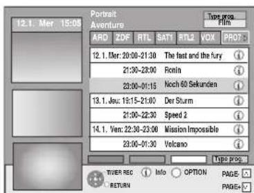 PANASONIC DMREH575 - Sélection du programme dans la catégorie désirée - 2