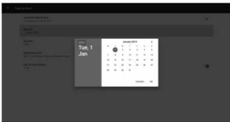 SHARP PN65TH1 - Wählen Sie "Set date" . - 1