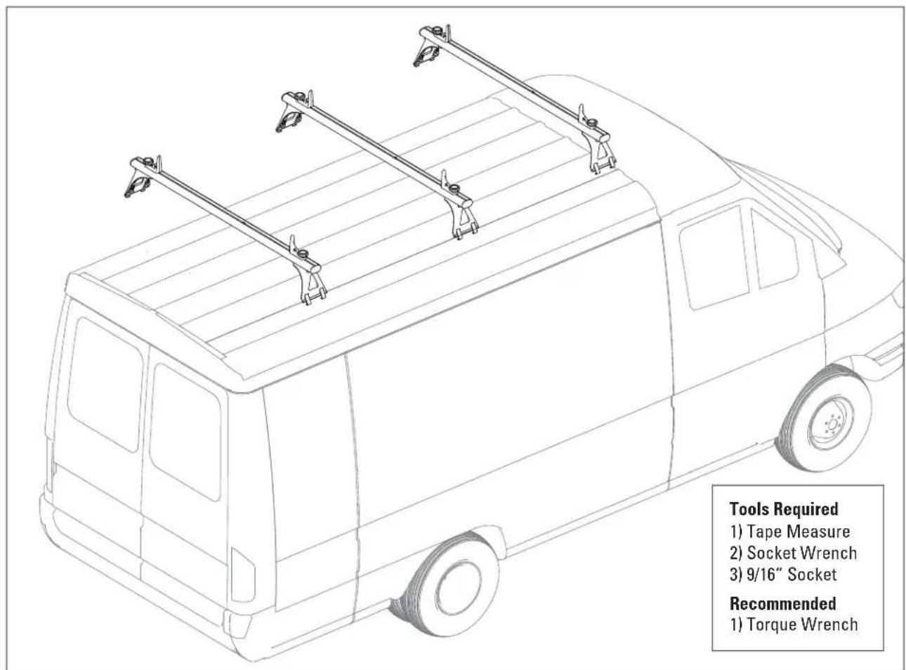 THULE TracRac Van 29055XT - WARNINGS / LIMITATIONS • AVERTISSEMENTS / LIMITATIONS • ADVERTENCIAS / LIMITACIONES - 1