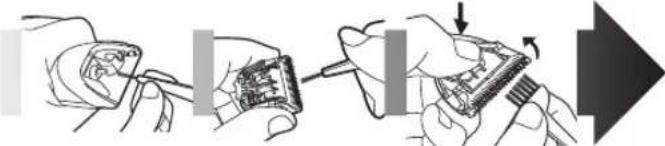PANASONIC ER1421 - Czyszczenie ostrza - 1