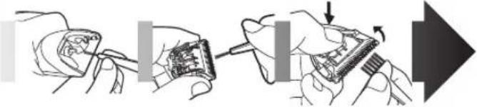 PANASONIC ER1421 - Limpeza da lamina - 1