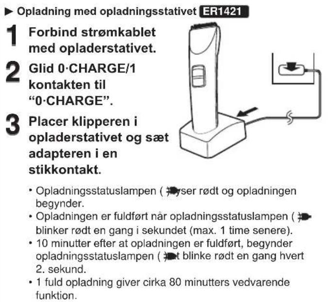 PANASONIC ER1421 - Important - 3