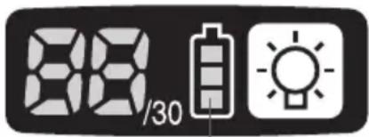 PANASONIC EYFLA3 - Het accu-indicatielampje - 1