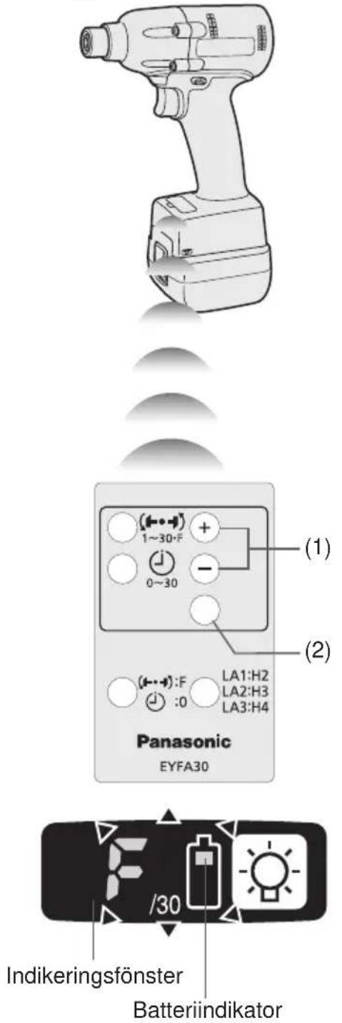 PANASONIC EYFLA3 - Konfigurering av momentkopplingens inställning - 1