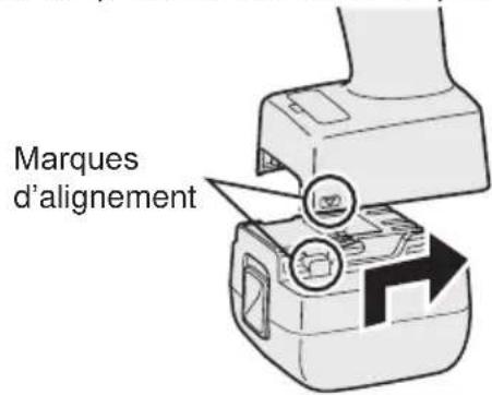 PANASONIC EYFLA3 - Fixation ou retrait de la bat- terie autonome - 1