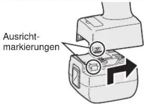 PANASONIC EYFLA3 - Anbringen oder Abnehmen des Akkus - 1