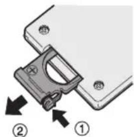 PANASONIC EYFLA3 - Sett inn batteriet - 1