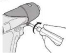 PANASONIC EYFEA1N - Serrage de la vis pour immobiliser le couvercle. - 1