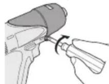 PANASONIC EYFEA1N - Tightening the screw to immobilize the cover. - 1