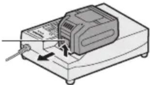 PANASONIC EY7960 - When charging is completed, the charging lamp will start flashing quickly in green color. - 1